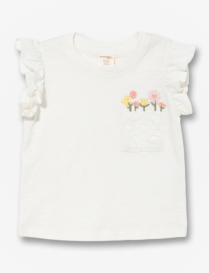 T-shirt pour bébé - imprimé fleurs