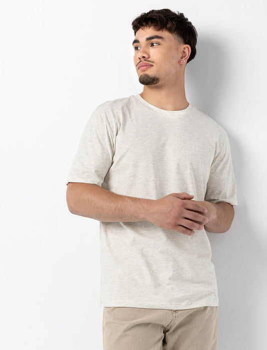 T-shirt uni à  col rond pour homme