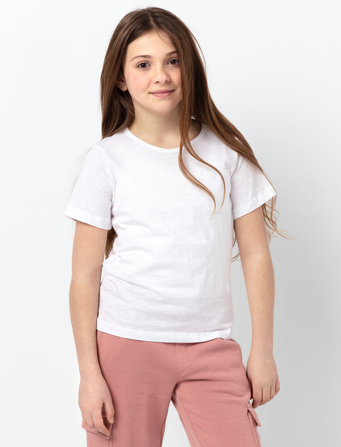 T-shirt uni à col rond