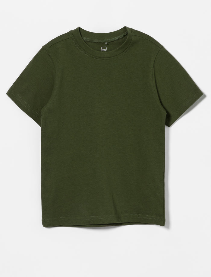 T-shirt uni à col rond