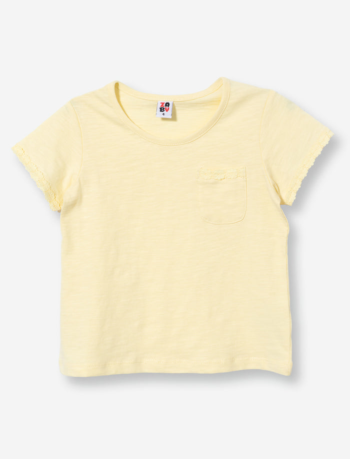 T-shirt uni à col rond