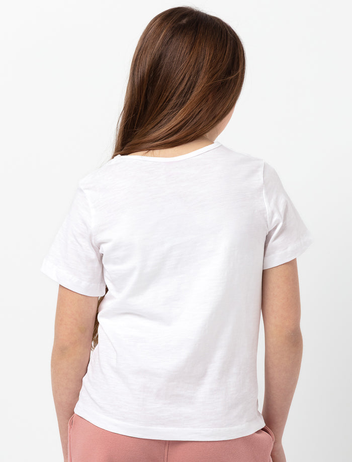 T-shirt uni à col rond