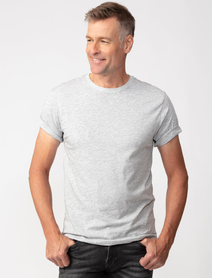 T-shirt uni à col rond
