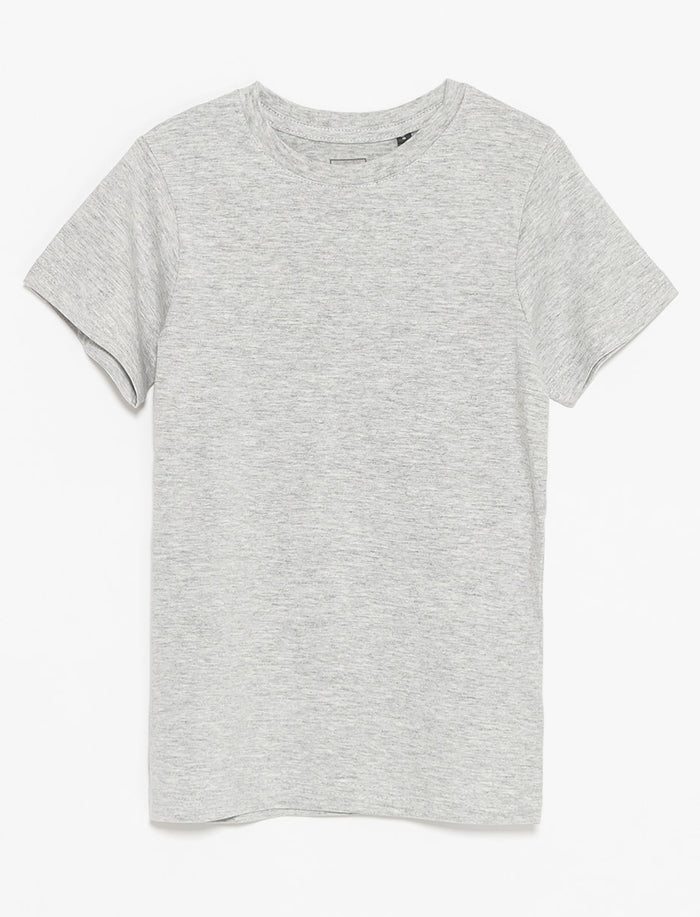 T-shirt uni à col rond