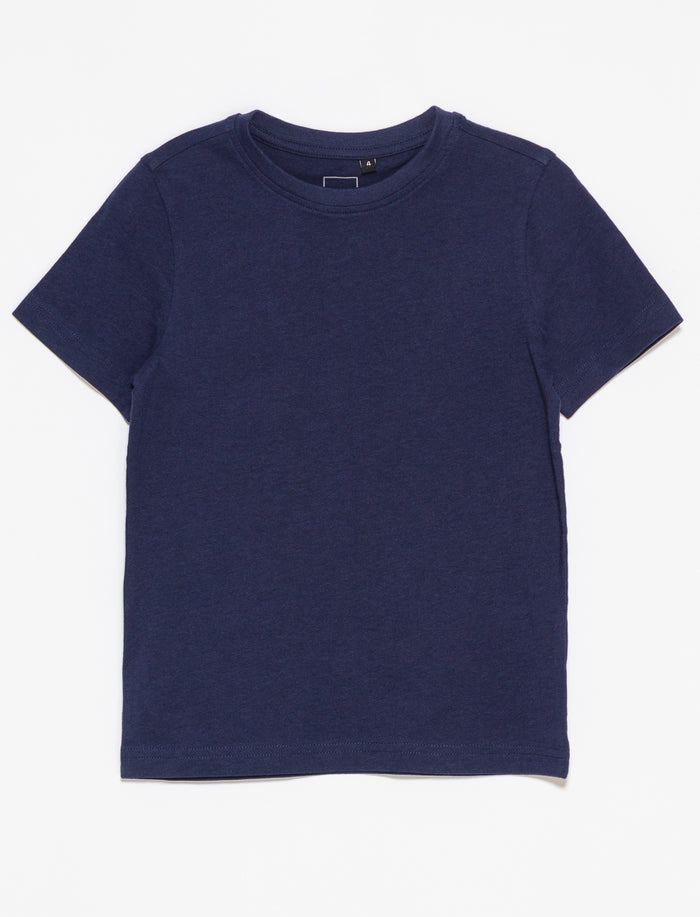 T-shirt uni à col rond