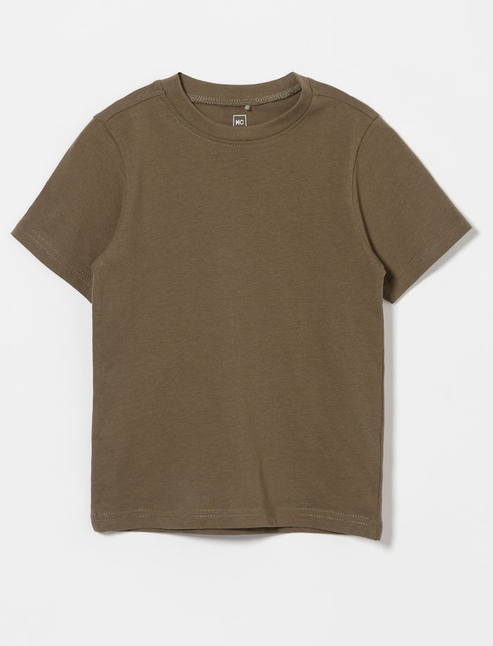 T-shirt uni à col rond