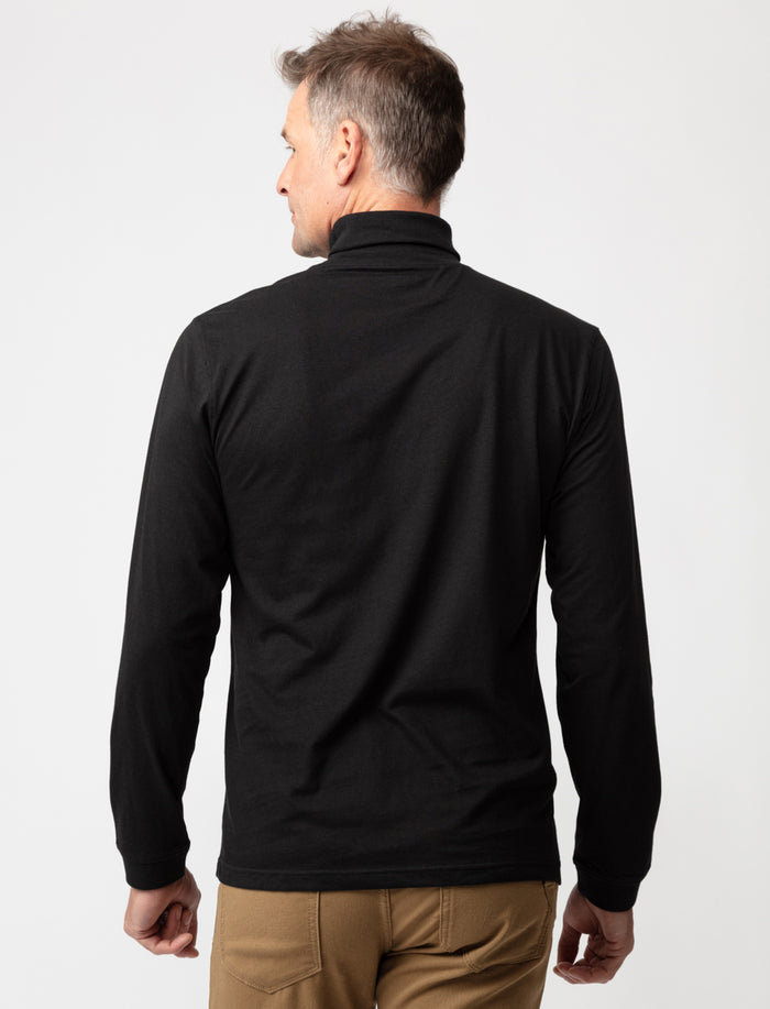 T-shirt uni à col roulé