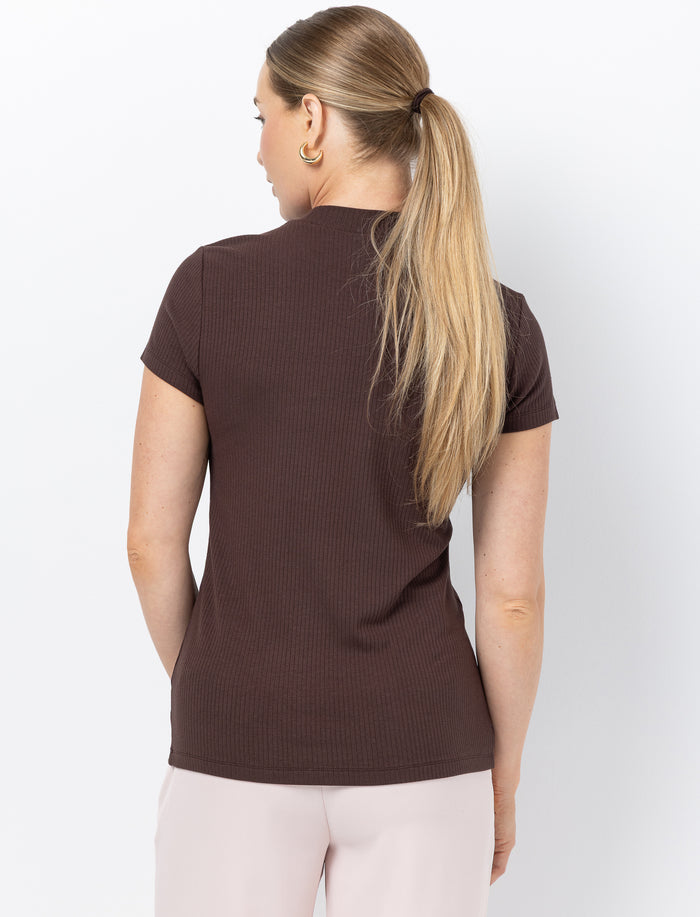 T-shirt uni à manches courtes