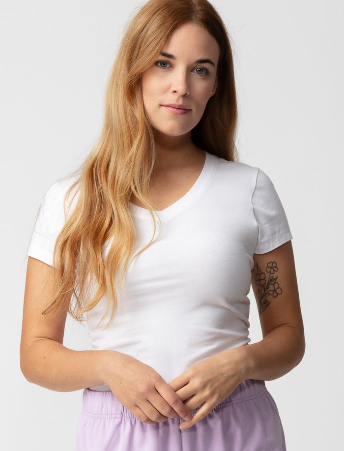 T-shirt uni en coton bio