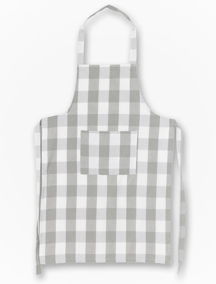 Tablier à carreaux avec poche avant