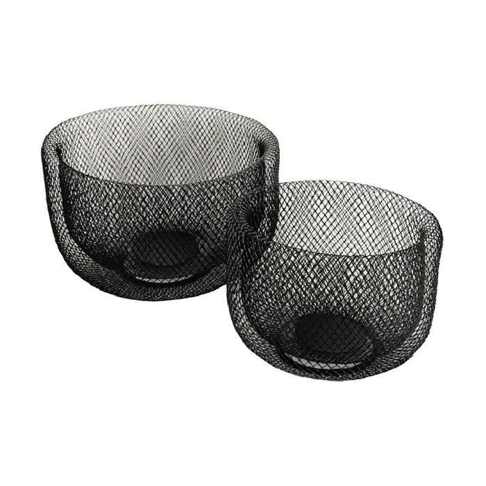 Le Forge Tall Mesh Bowl Set/2 - Black | Koop.co.nz
