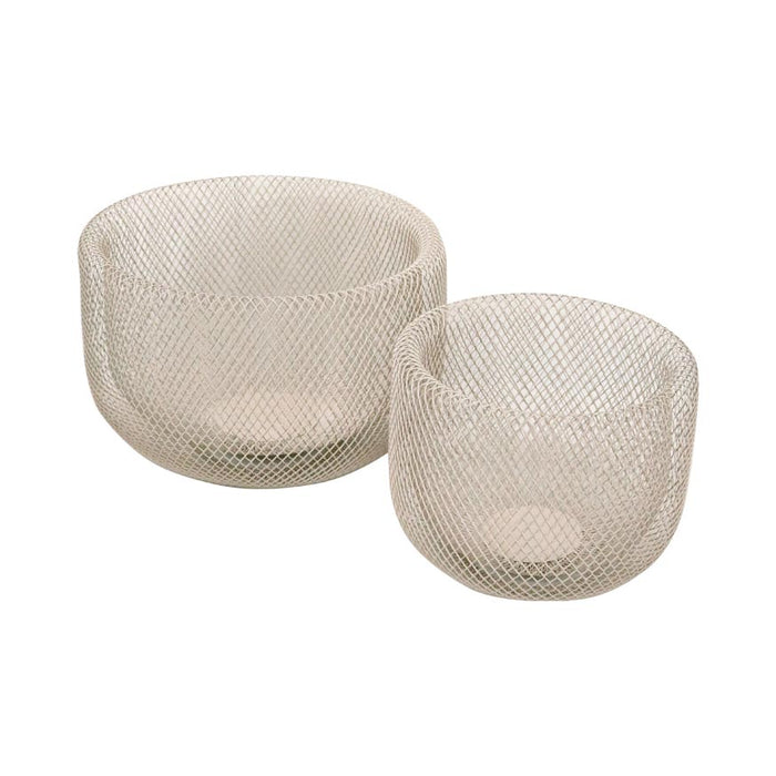 Le Forge Tall Mesh Bowl Set/2 - Concrete | Koop.co.nz