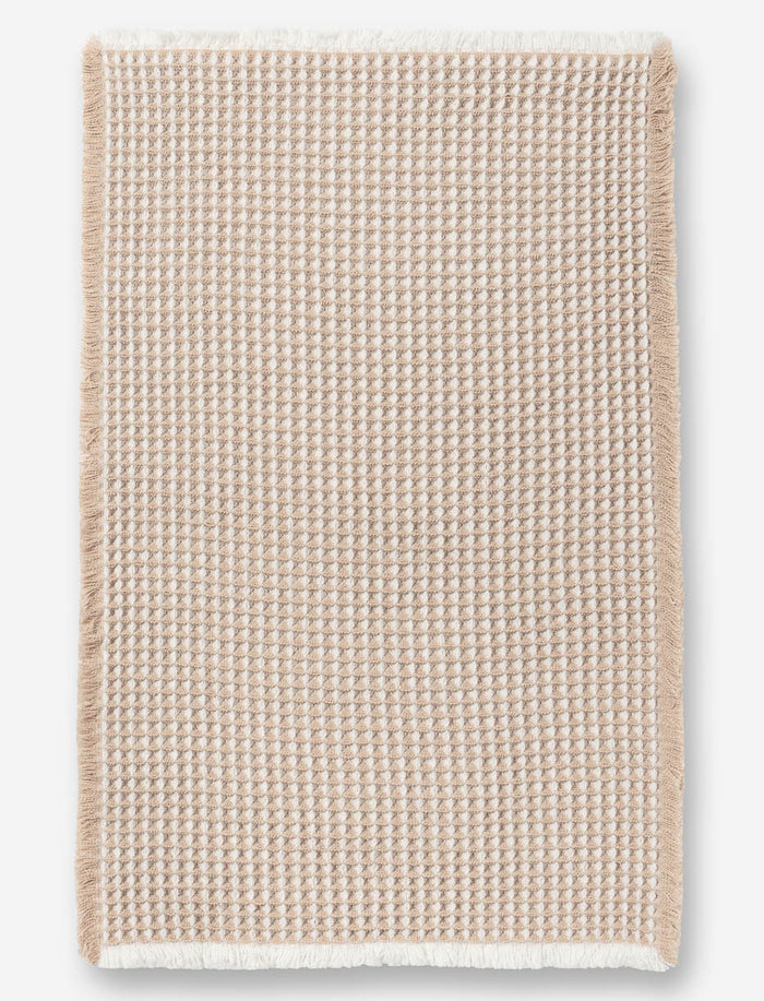 Tapis de bain à texture gaufrée