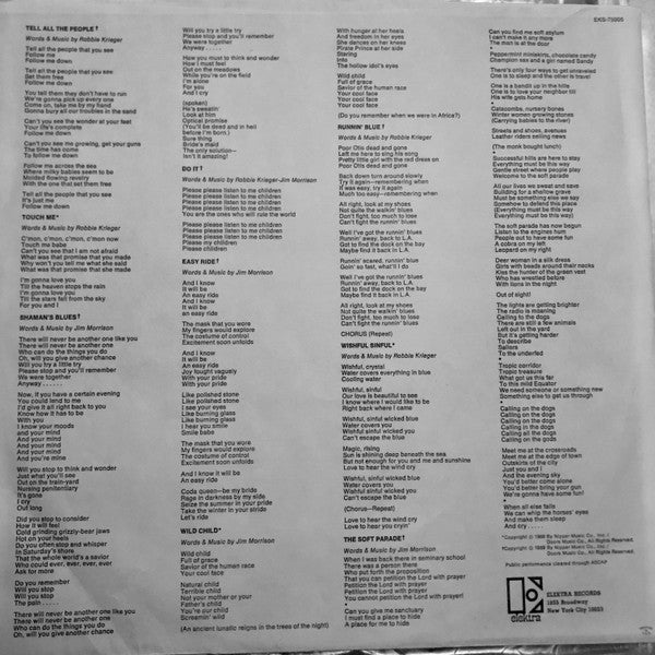 The Doors - The Soft Parade (LP) [US] 1970 RP (Mint (M))