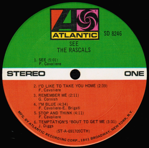 The Rascals - See (LP) [US] 1st (Mint (M))