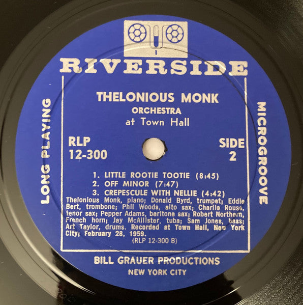 The Thelonious Monk Orchestra - At Town Hall (LP) [US] 1st (Very Good (VG))