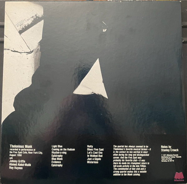 Thelonious Monk - At The Five Spot (LP, LP) [US] 1977 RP (Very Good Plus (VG+))