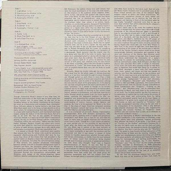 Thelonious Monk - At The Five Spot (LP, LP) [US] 1977 RP (Very Good Plus (VG+))