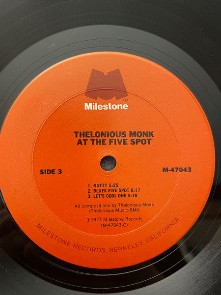 Thelonious Monk - At The Five Spot (LP, LP) [US] 1977 RP (Very Good Plus (VG+))