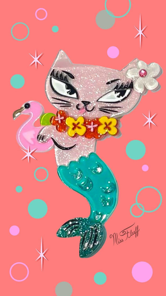 Tiki Merkitty Brooch by Miss Fluff x Lipstick & Chrome