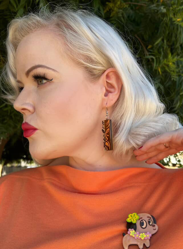 Tiki Totem Earrings by Miss Fluff x Lipstick & Chrome