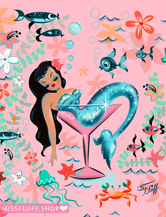Tipsy Mermaid Bronze • Art Print