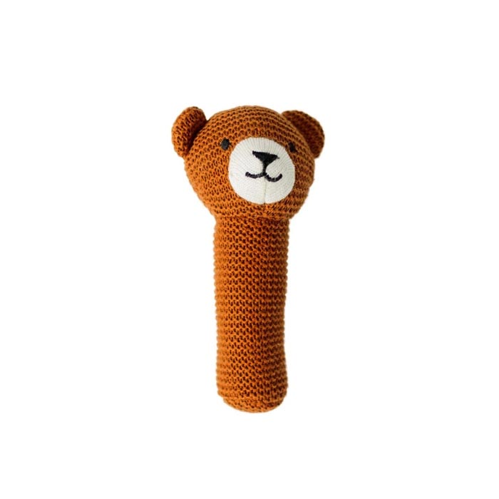 Di Lusso Living Toby Bear Hand Rattle | Koop.co.nz