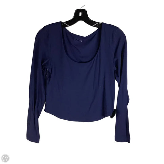Top Long Sleeve By Aerie In Navy, Size: L