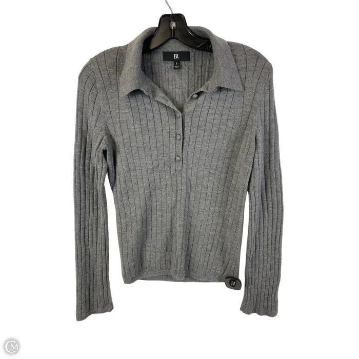 Top Long Sleeve By Banana Republic In Grey, Size: S