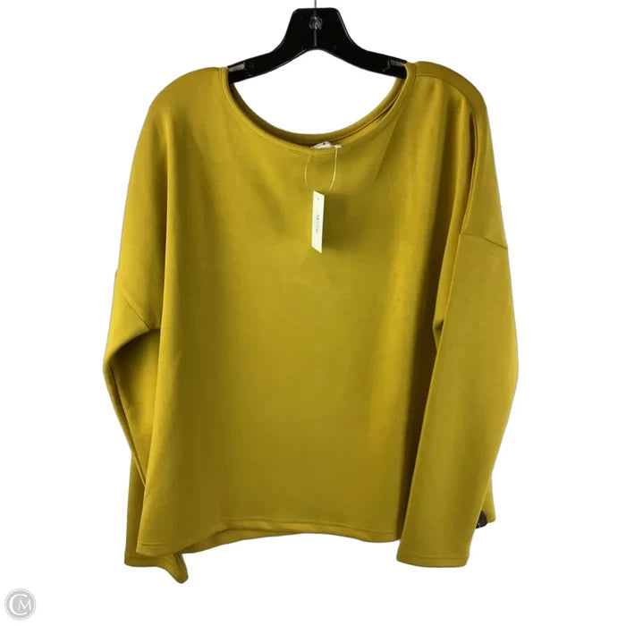 Top Long Sleeve By Clothes Mentor In Yellow, Size: L