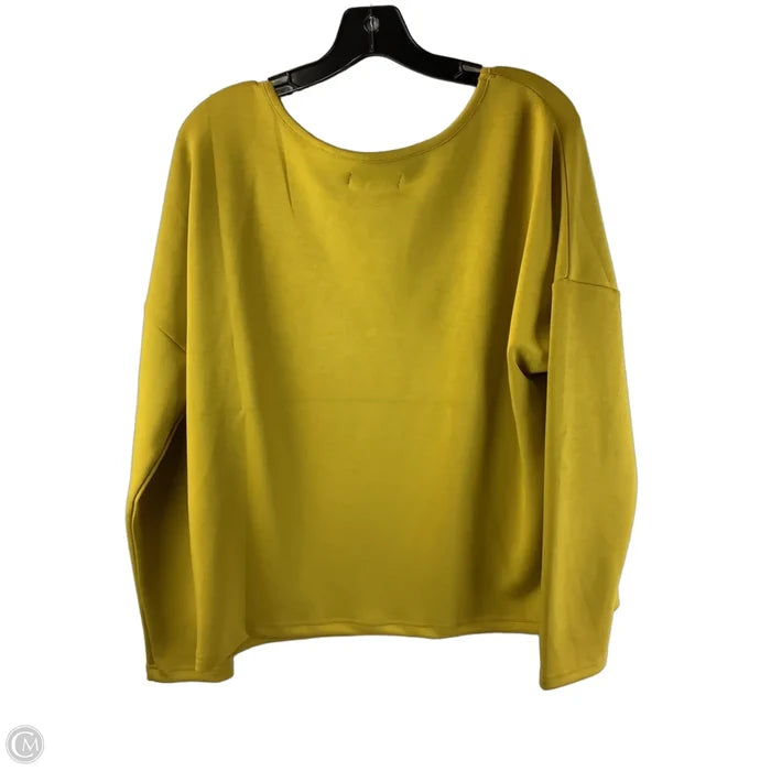 Top Long Sleeve By Clothes Mentor In Yellow, Size: L