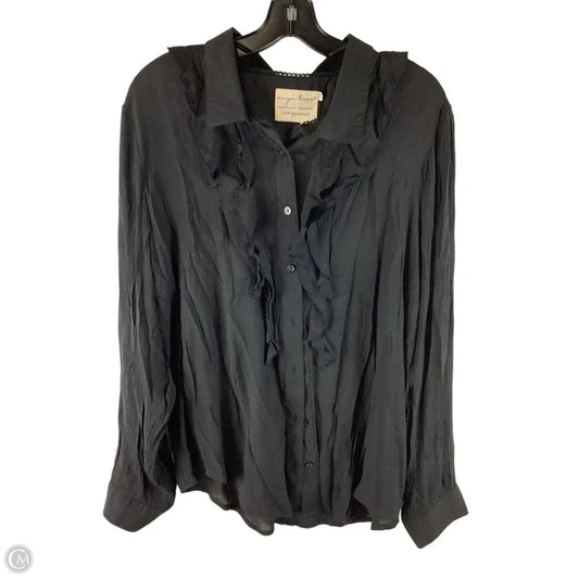 Top Long Sleeve By Cmc In Black, Size: Xl