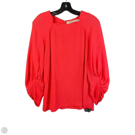 Top Long Sleeve By Cmc In Coral, Size: 6