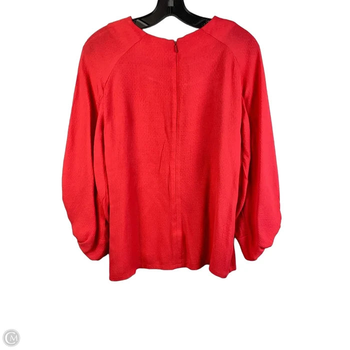 Top Long Sleeve By Cmc In Coral, Size: 6