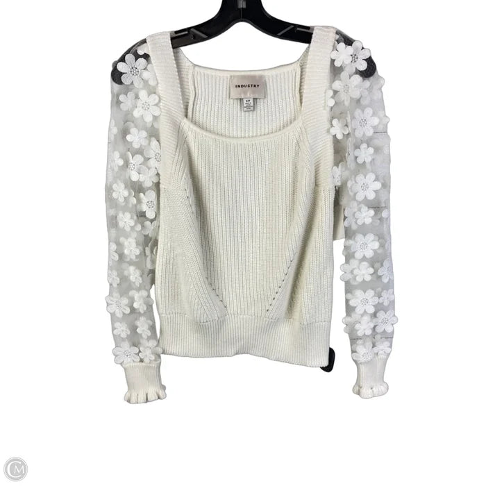 Top Long Sleeve By Industry In Cream, Size: Sp