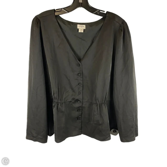 Top Long Sleeve By J. Crew In Black, Size: Xl