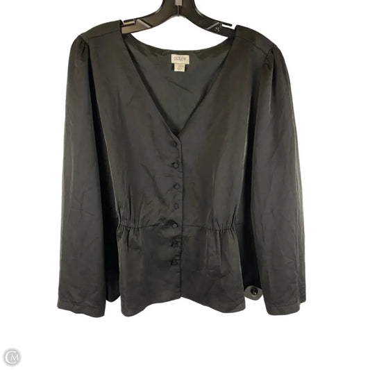 Top Long Sleeve By J. Crew In Black, Size: Xl