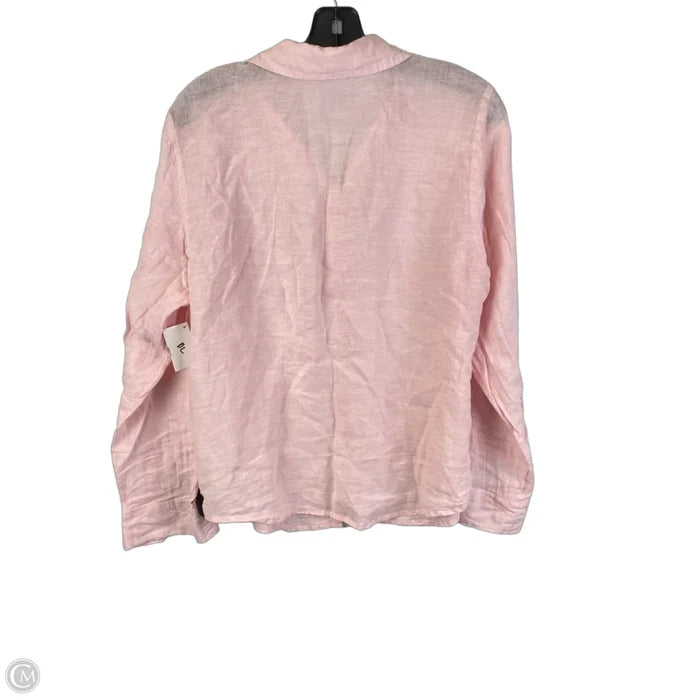 Top Long Sleeve By Joie In Pink, Size: L