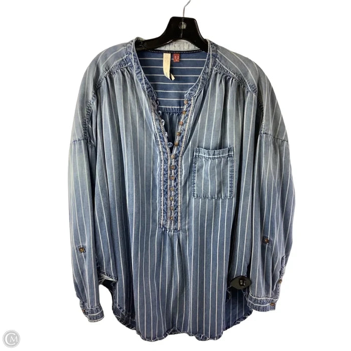 Top Long Sleeve By Pilcro In Striped Pattern, Size: 6