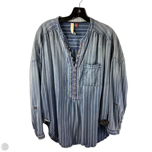 Top Long Sleeve By Pilcro In Striped Pattern, Size: 6