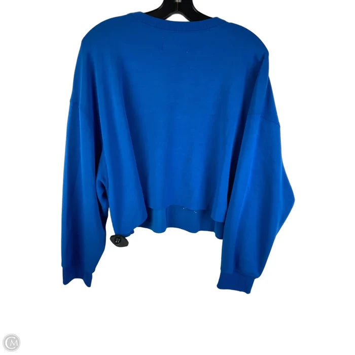 Top Long Sleeve By Simply Southern In Blue, Size: L