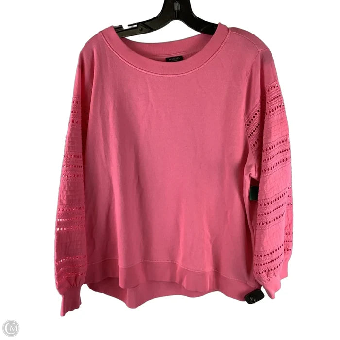 Top Long Sleeve By Talbots In Pink, Size: 2x