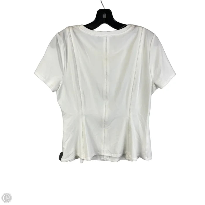 Top Short Sleeve Basic By White House Black Market In White, Size: M