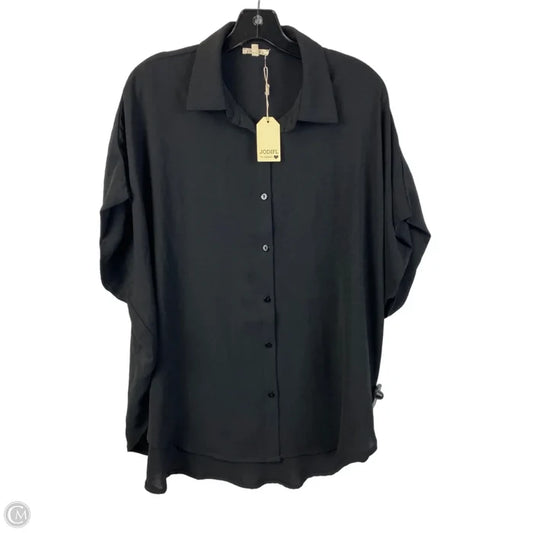 Top Short Sleeve By Jodifl In Black, Size: L