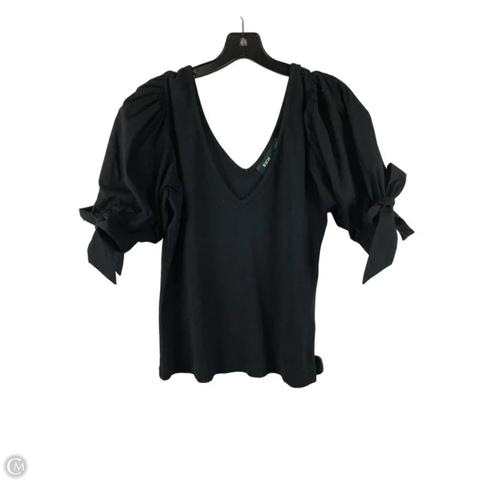 Top Short Sleeve By Maeve In Black, Size: L