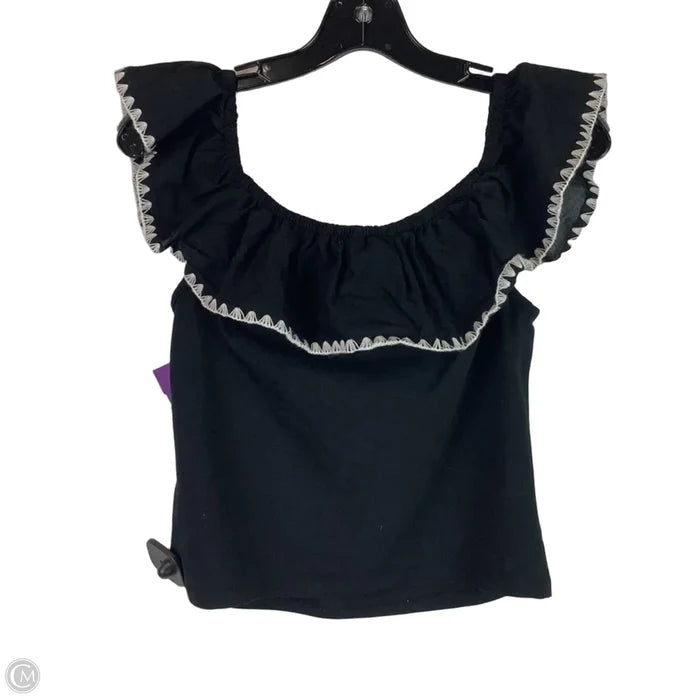 Top Sleeveless By J. Crew In Black, Size: M