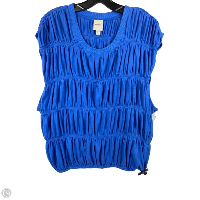 Top Sleeveless By Maeve In Blue, Size: Xl