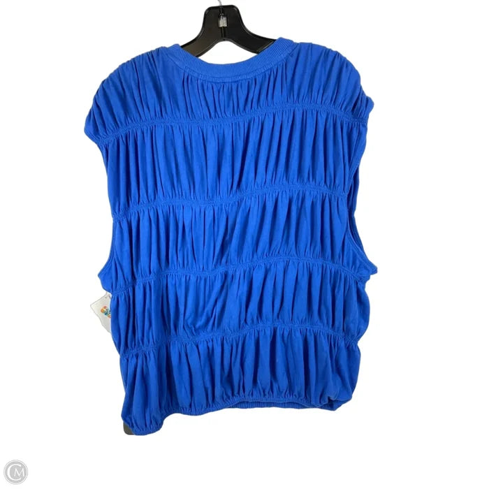 Top Sleeveless By Maeve In Blue, Size: Xl