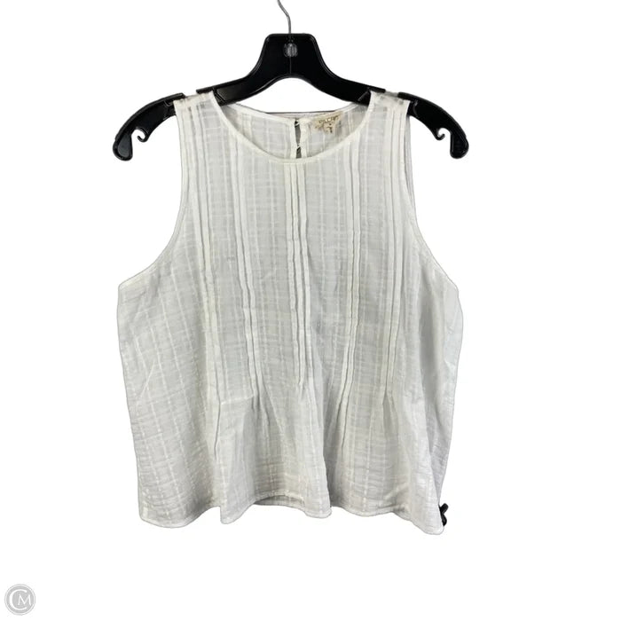 Top Sleeveless By Pilcro In White, Size: M