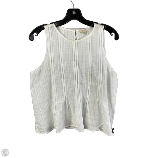 Top Sleeveless By Pilcro In White, Size: M